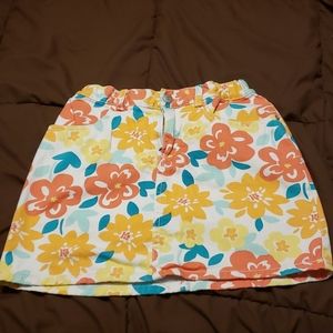 Jean type skirt with shorts